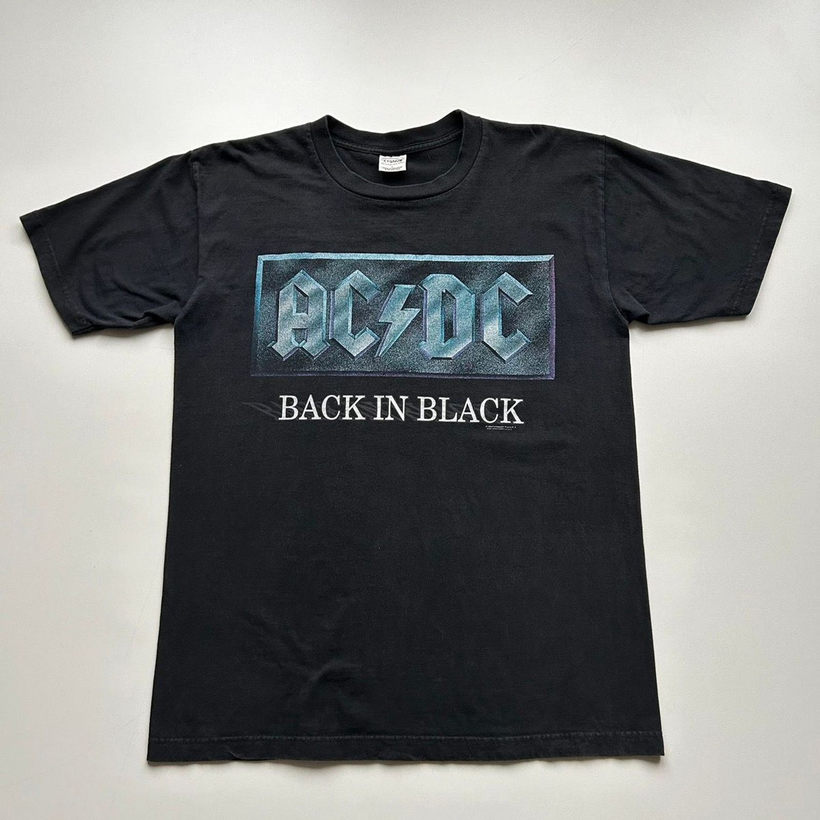 Ac Dc Vintage 1996 Ac Dc Back In Black Tour Graphic T Shirt Large Hoodie, Sweatshirt | FlexRushtees.com