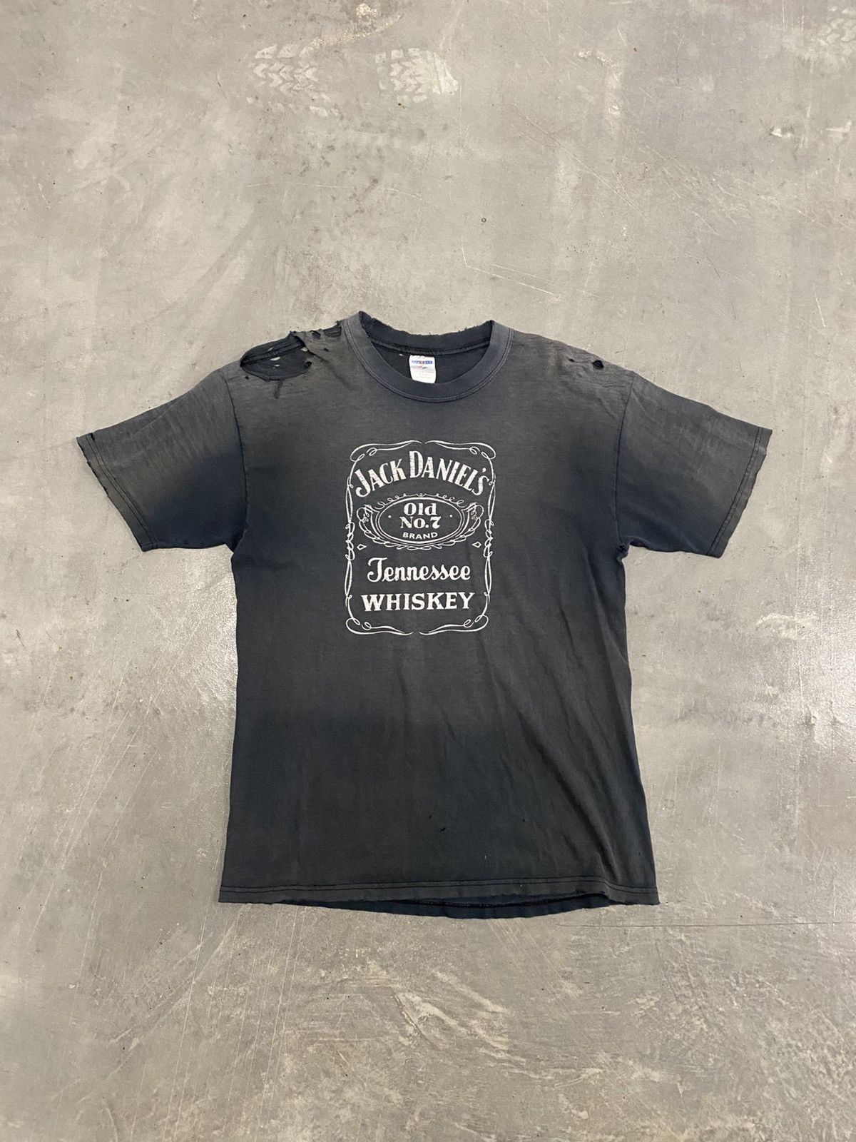 Vintage 90s Jack Daniels Distressed Faded Shirt Erd Grunge Hoodie, Sweatshirt | FlexRushtees.com