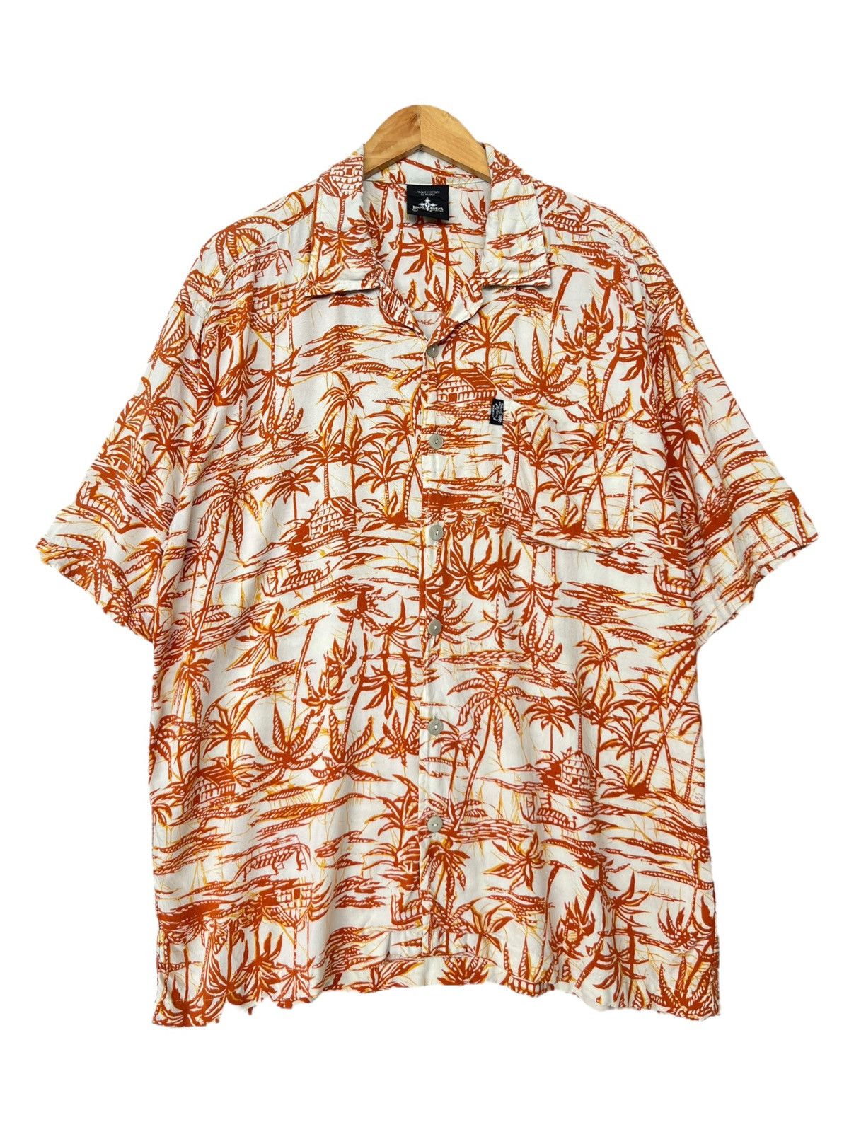 Vintage Local Motion Hawaiian Floral Beach Shirt