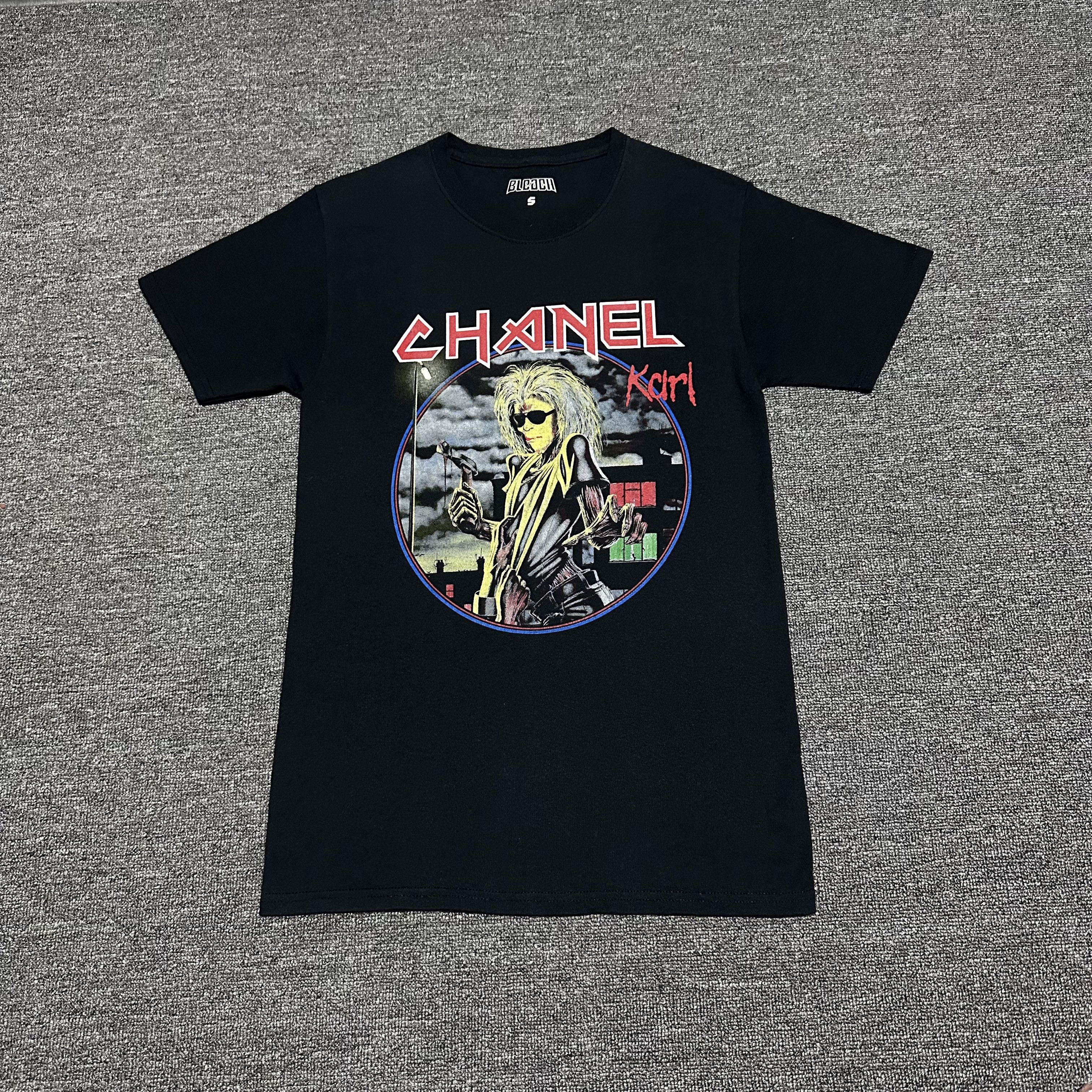 Bleach Goods X Designer Chanel Iron Maiden Karl Legerfeld Tee Hoodie, Sweatshirt | FlexRushtees.com