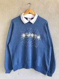 Vintage 90s Morning Sun Jerzees Birds Bathe In Rainwater
