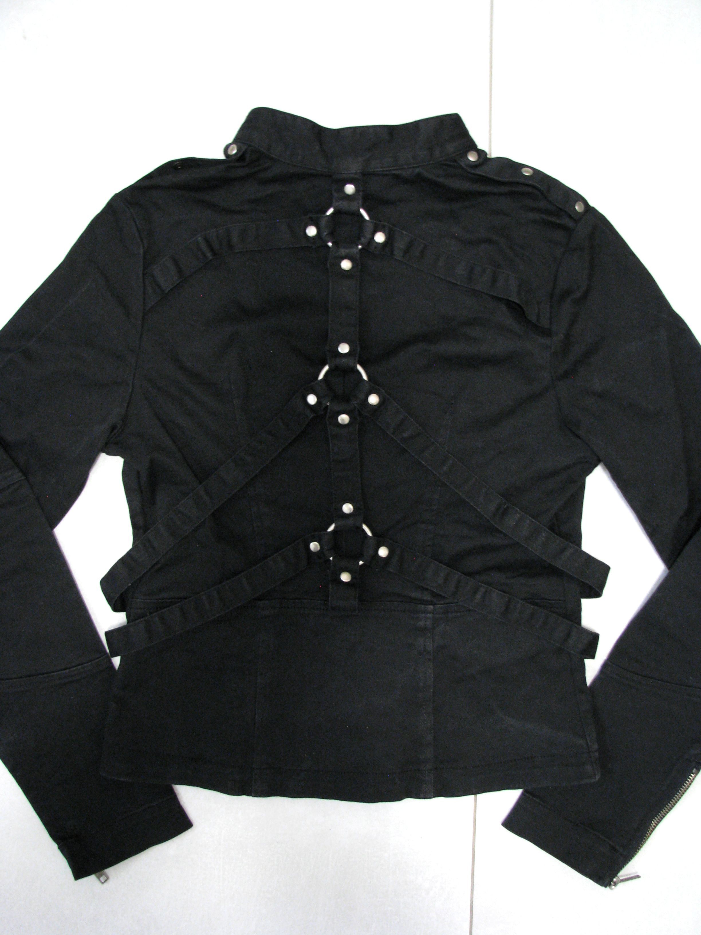 Tripp Nyc Vtg Bondage Lip Service Choker Goth Top
