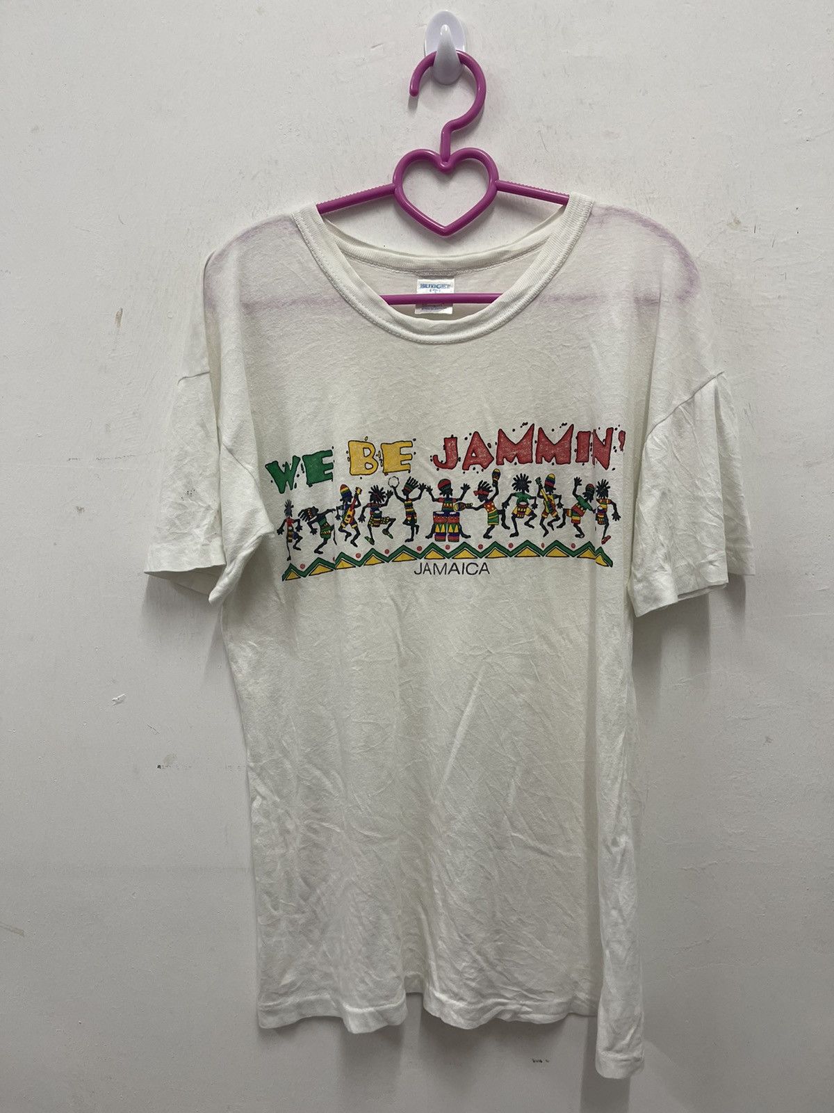 Bob Marley Rare Vintage We Be Jammin Jamaica Art Tee Hoodie, Sweatshirt | FlexRushtees.com