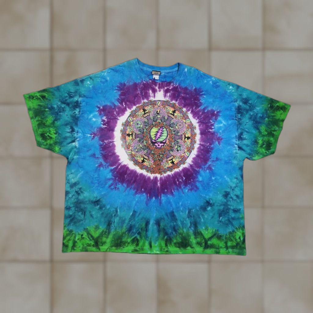 Liquid Blue Vintage Grateful Dead T Shirt Liquid Blue Tie Dye 6xl Crew Neck Short Sleeve Graphic Pri