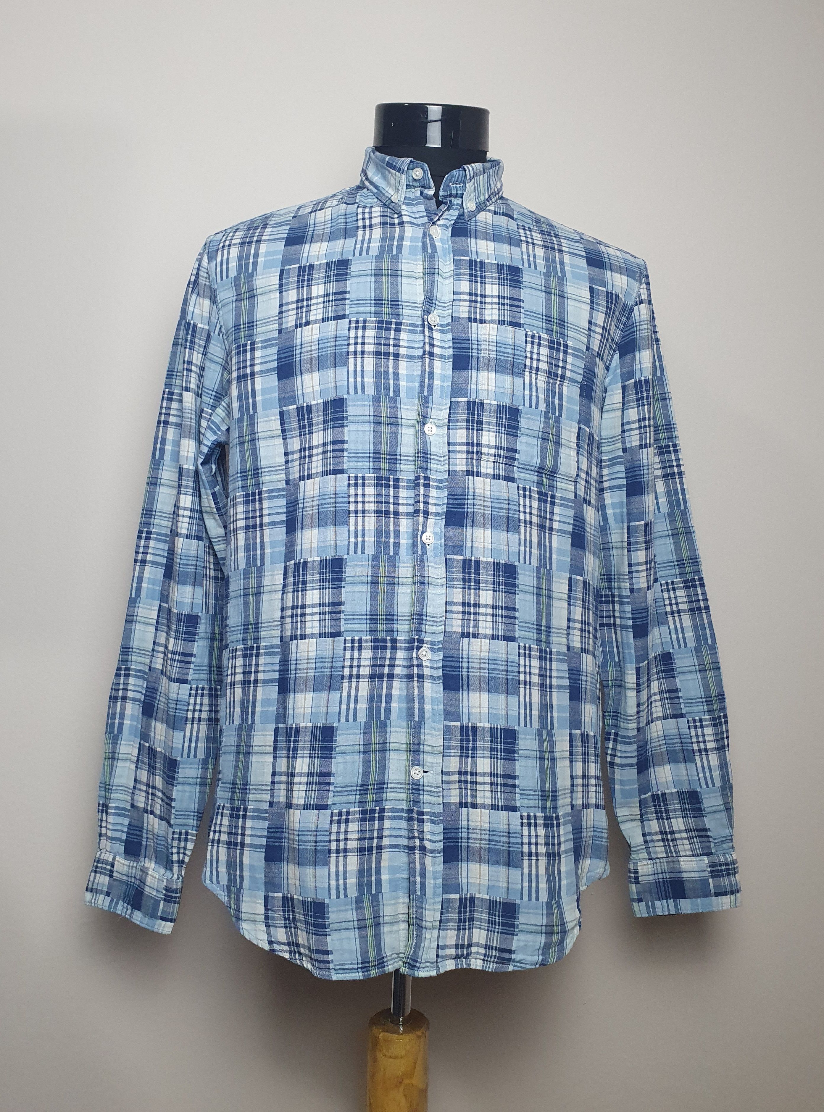Acne Studios Blue Tartan Shirt Hoodie, Sweatshirt | FlexRushtees.com