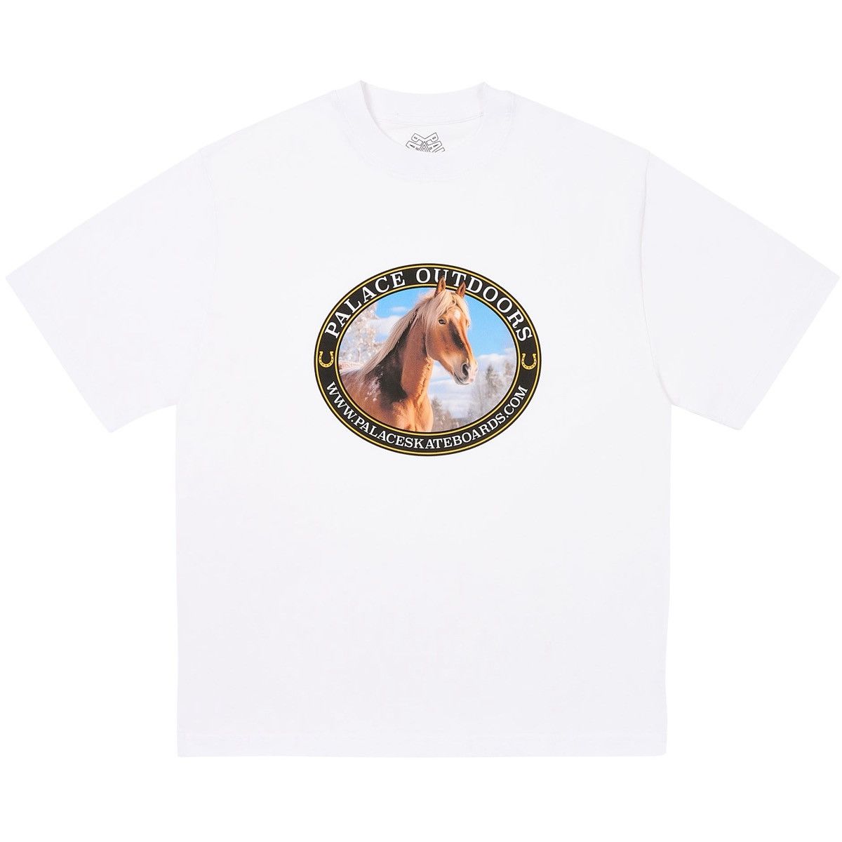 Palace Equestrian T Shirt Logo Tee Xl Horse Graphic White Hoodie, Sweatshirt | FlexRushtees.com