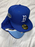 New Era Exclusive Boston Red Sox Fitted 2004 Red Sox Icy Blue Brim 8