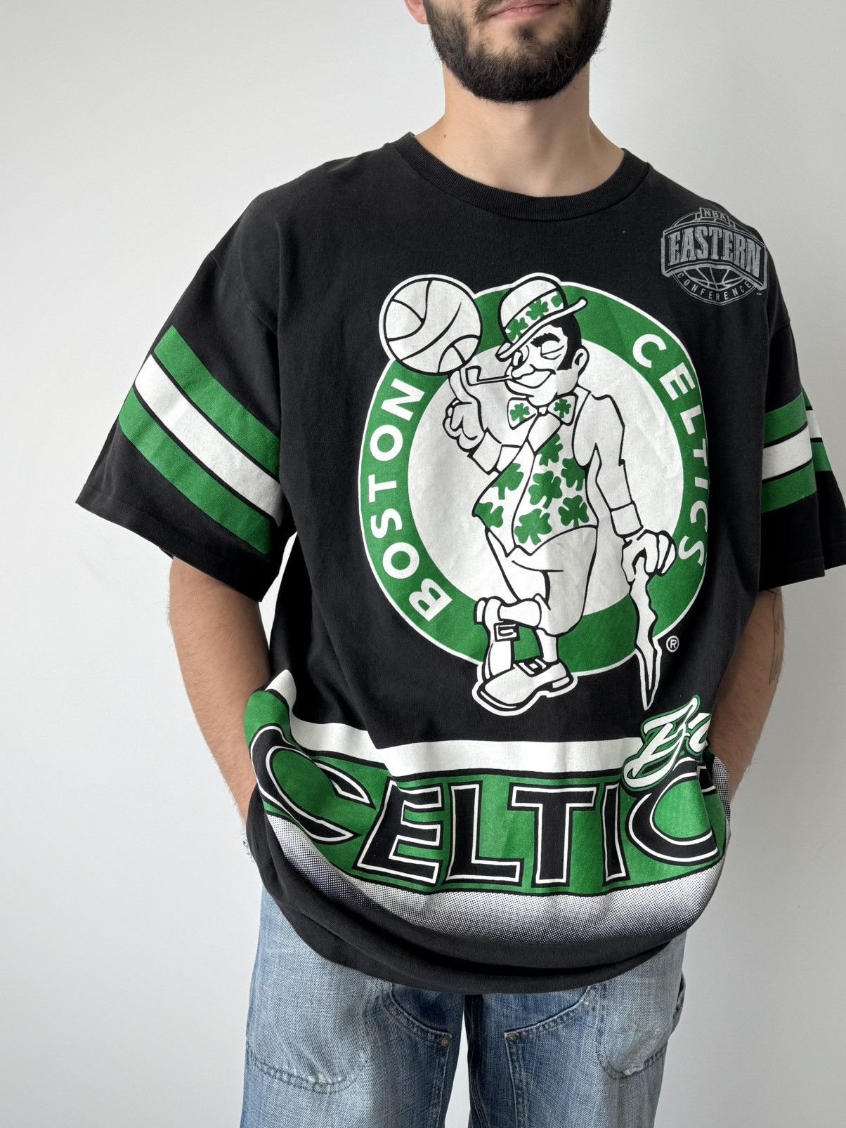 Vintage 90s Nba Boston Celtics Full Print T Shirt Hoodie, Sweatshirt | FlexRushtees.com