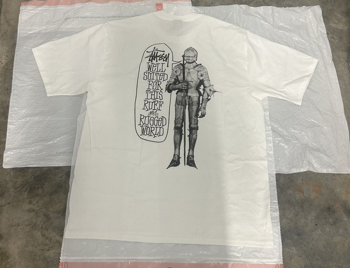Stussy Well Suited Tee White Deadstock New With Tags Hoodie, Sweatshirt | FlexRushtees.com
