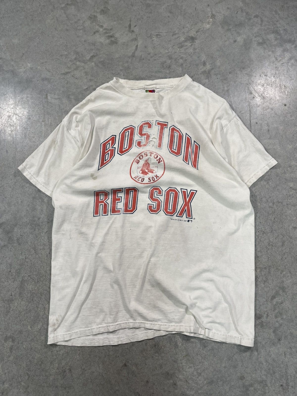 Vintage 1997 Boston Red Sox Logo Tee Shirt
