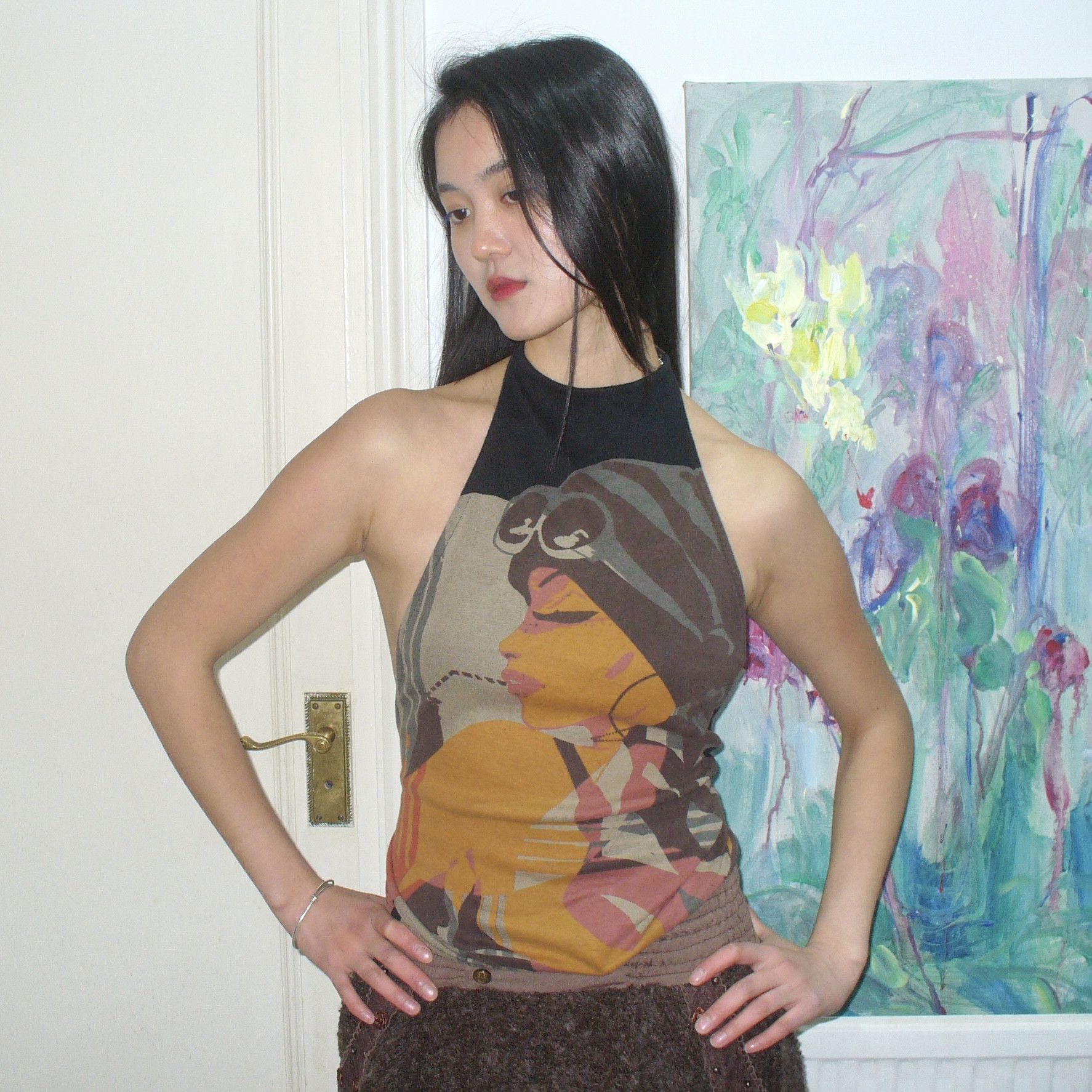 Custo Barcelona Rare Find Custo Barcelona Halter Neck 2000s Top
