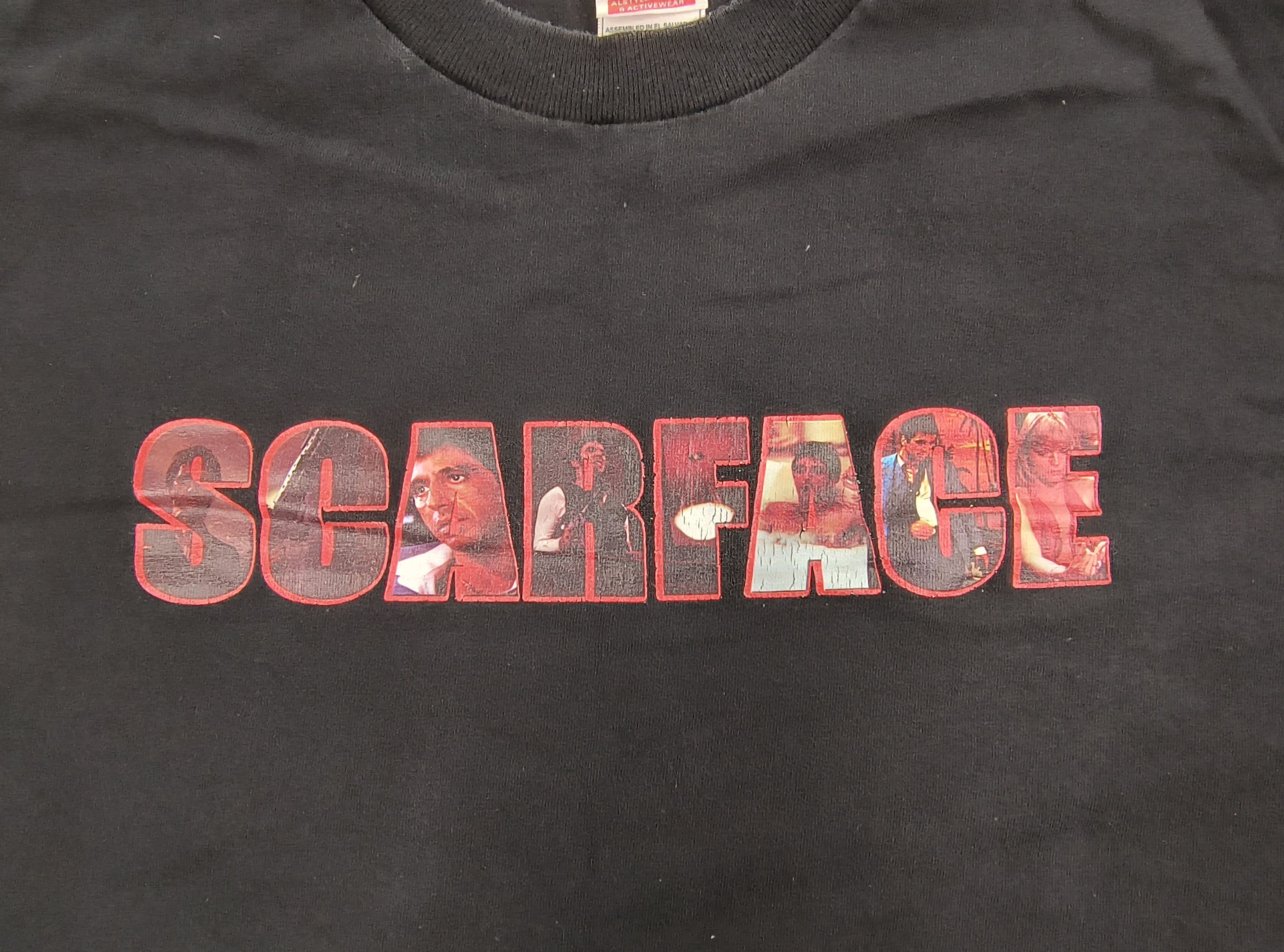 Aaa Vintage Y2k Scarface Scenes Letters Tee