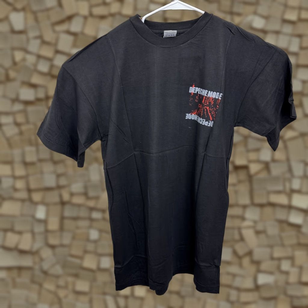 Vintage Depeche Mode T Shirt Xl 80s Tour Deadstock Rare Take Time Black Cotton Unisex Graphi Hoodie, Sweatshirt