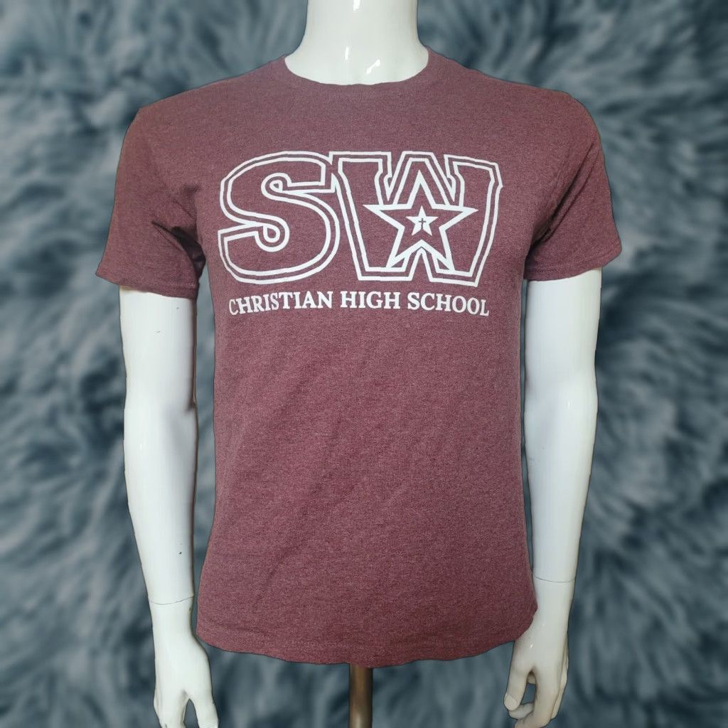 Jerzees Vintage Southwest Christian High School Stars T Shirt Unisex Kids Xl Red Jerzees Short Sleev Hoodie, Sweatshirt