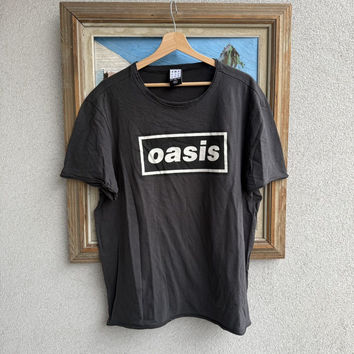 Vintage 2000s Oasis Uk Britpop Black T Shirt Hoodie, Sweatshirt | FlexRushtees.com