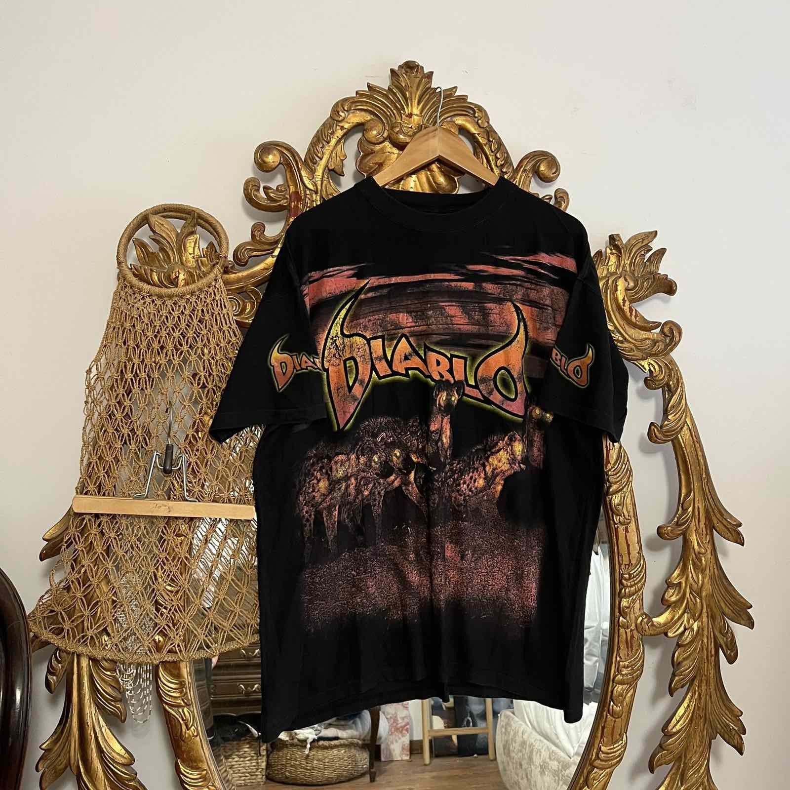 Rare Vintage Diablo Tee 90s Sz Xl