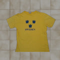 Vintage Sweden Europe Tre Kronor National Emblem Yellow T Shirt M Shirt Men Tshirt Vintage Graphic T Hoodie, Sweatshirt
