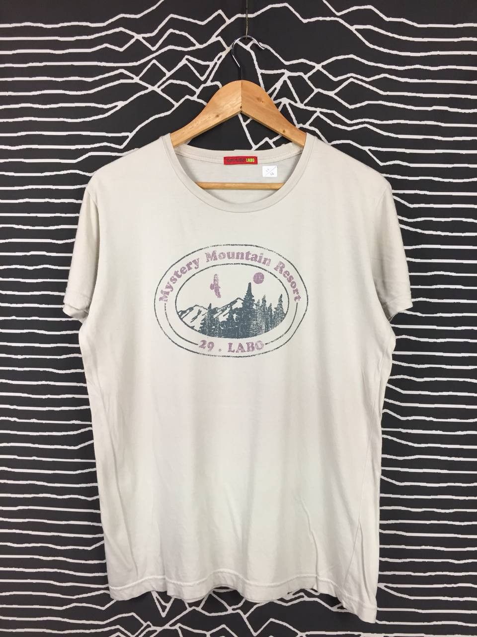 Japanese Brand 291295 Homme Labo Mystery Mountain Resort Tee