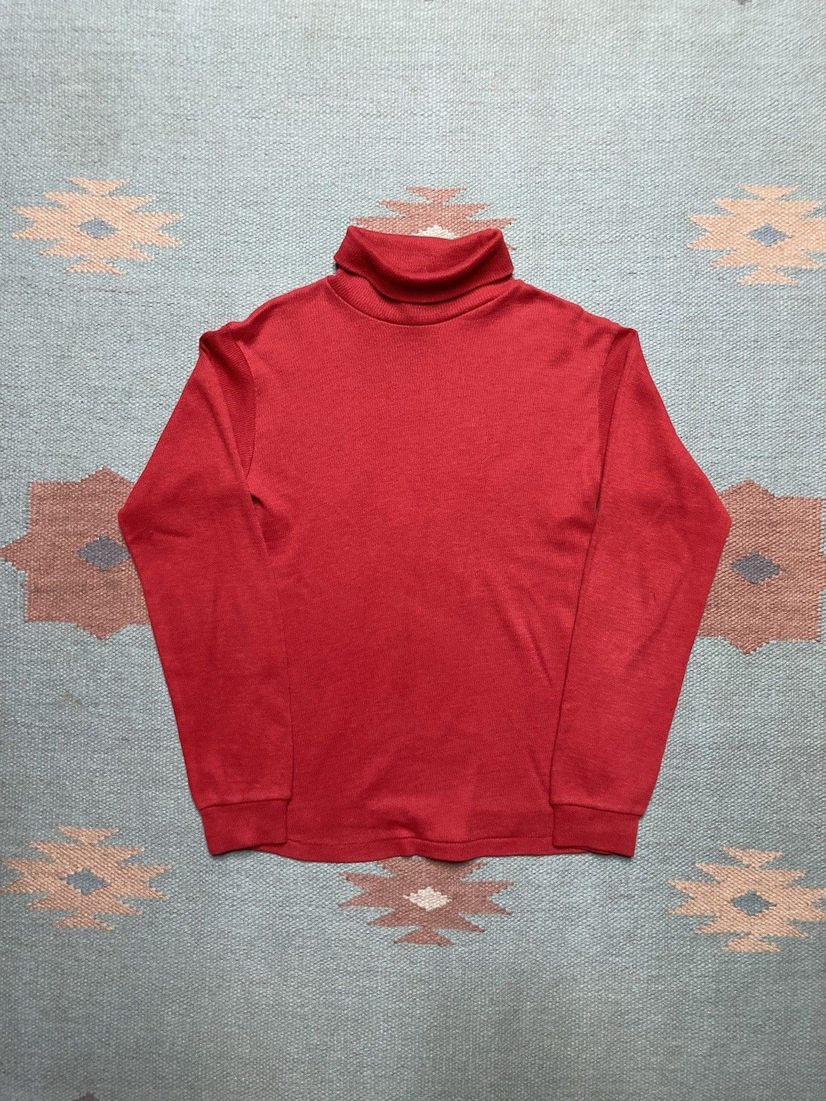 Vintage Vtg 70s T Shirt Waffle Knit Thermal Fruit Of Loom Boys Large