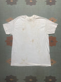 Vintage 70s Blank White T Shirt Sears Grunge Soft Worn Thin Xl
