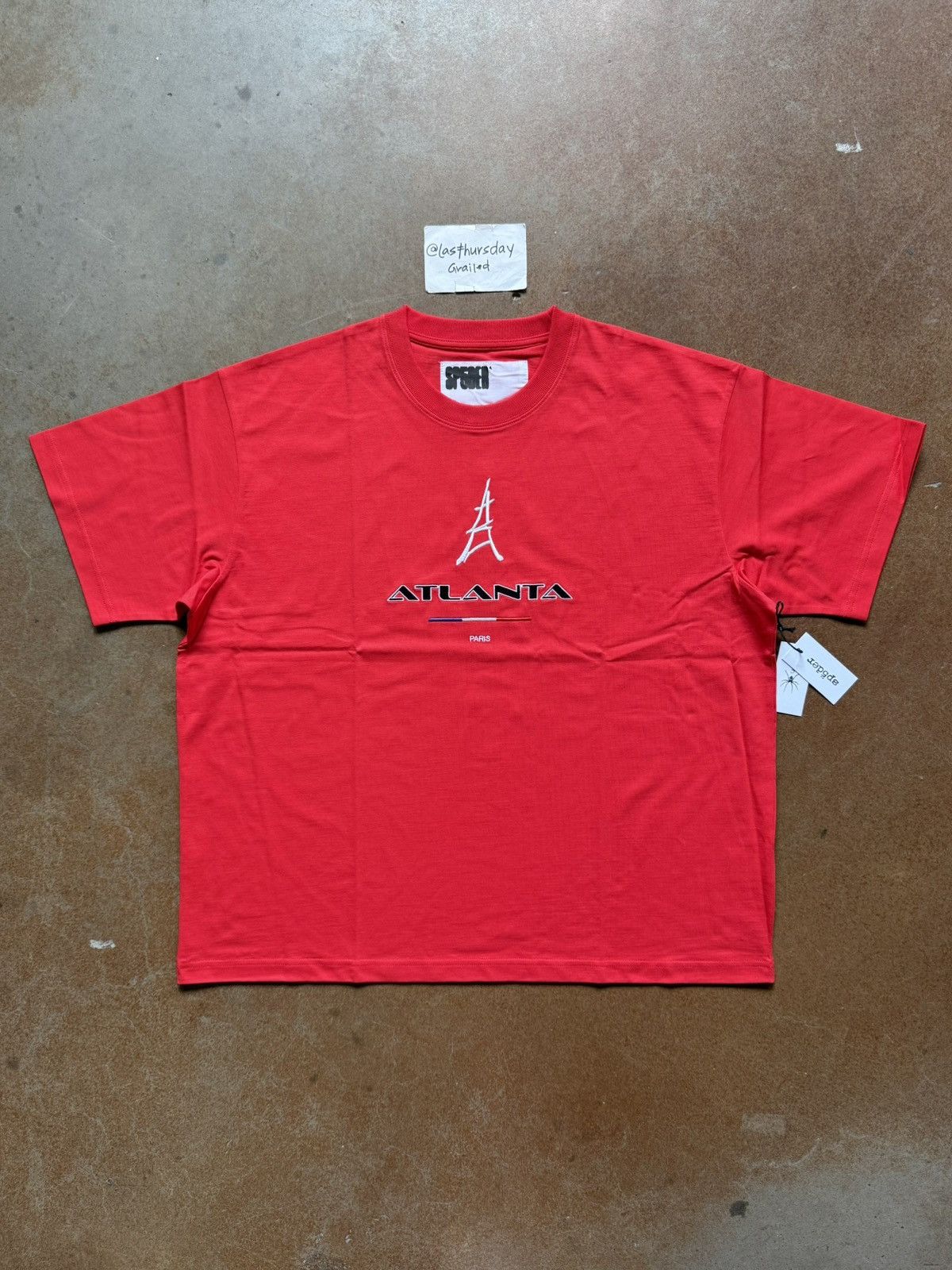 Young Thug Sp5der Atlanta Paris Tee Red Xxl Hoodie, Sweatshirt | FlexRushtees.com