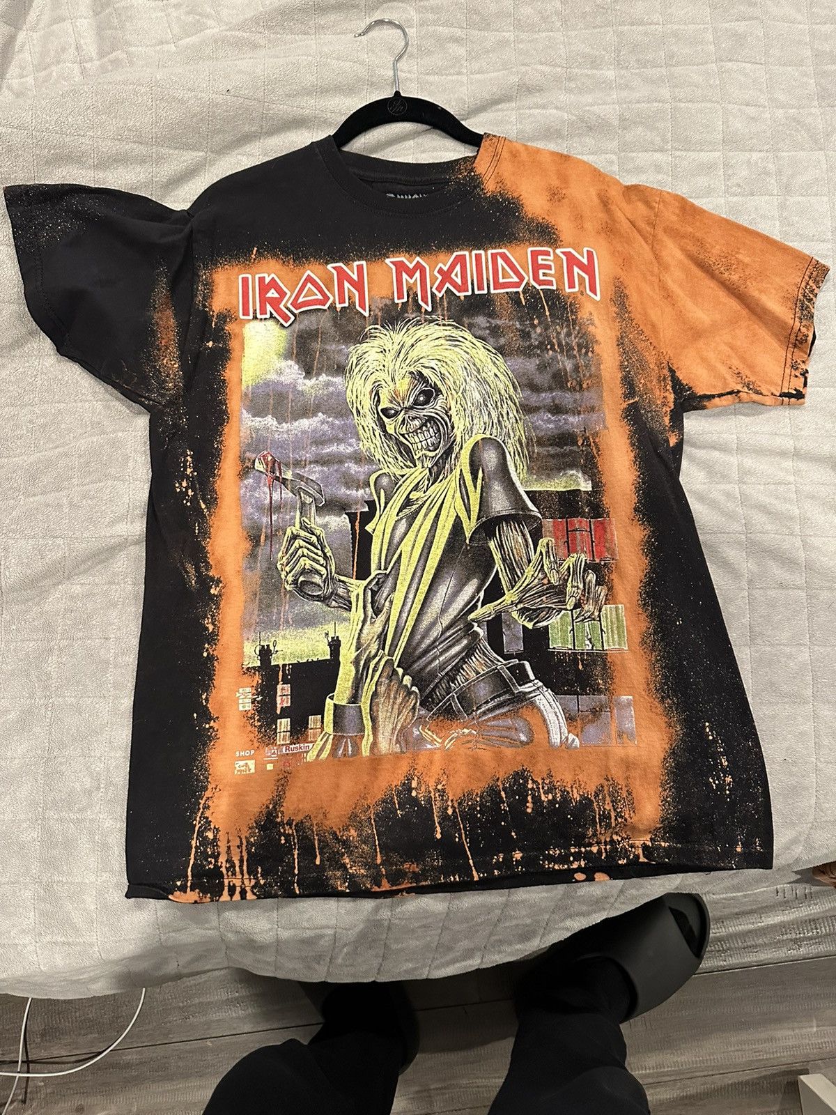 Vintage Iron Maiden Custom Tee Hoodie, Sweatshirt | FlexRushtees.com