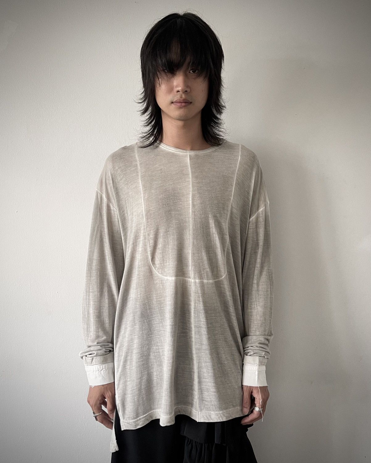 Viridi Anne The Viridi Anne Ss18 Sample Shirt Cuff Distressed Longsleeve Hoodie, Sweatshirt | FlexRushtees.com