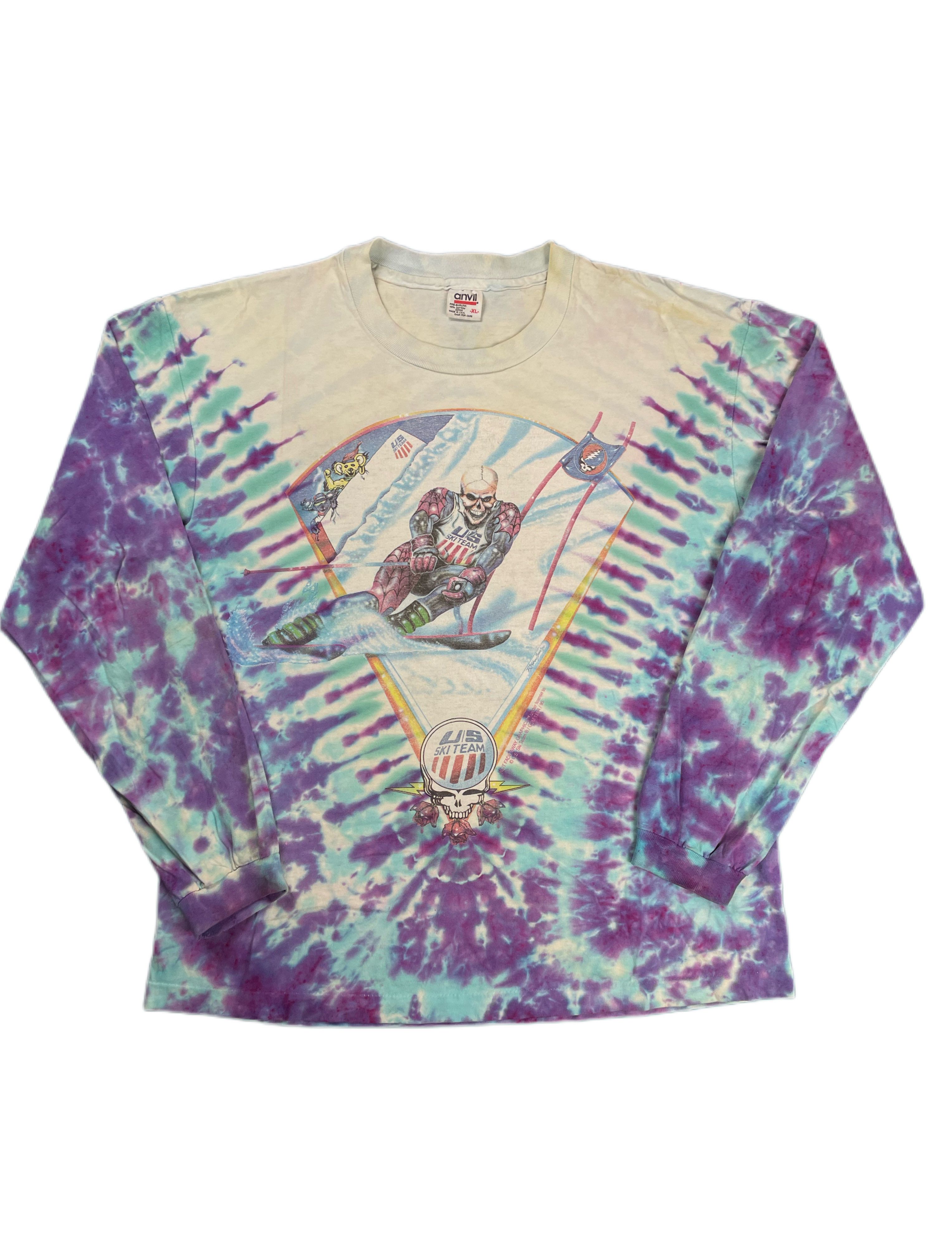 Vintage 1994 Grateful Dead U S Ski Team Long Sleeve T-Shirts, Hoodie, Sweatshirt | AU16VibeMintTees.com