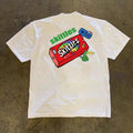 Vintage White Printed Tee Hoodie, Sweatshirt | FlexRushtees.com