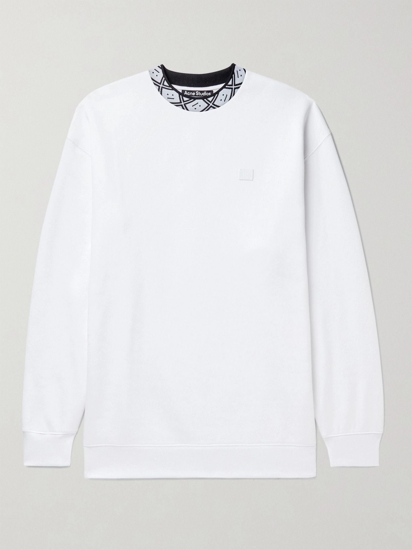 Acne Studios Future Oversized Logo Fleece Back Jersey Sweatshirt Ci0062