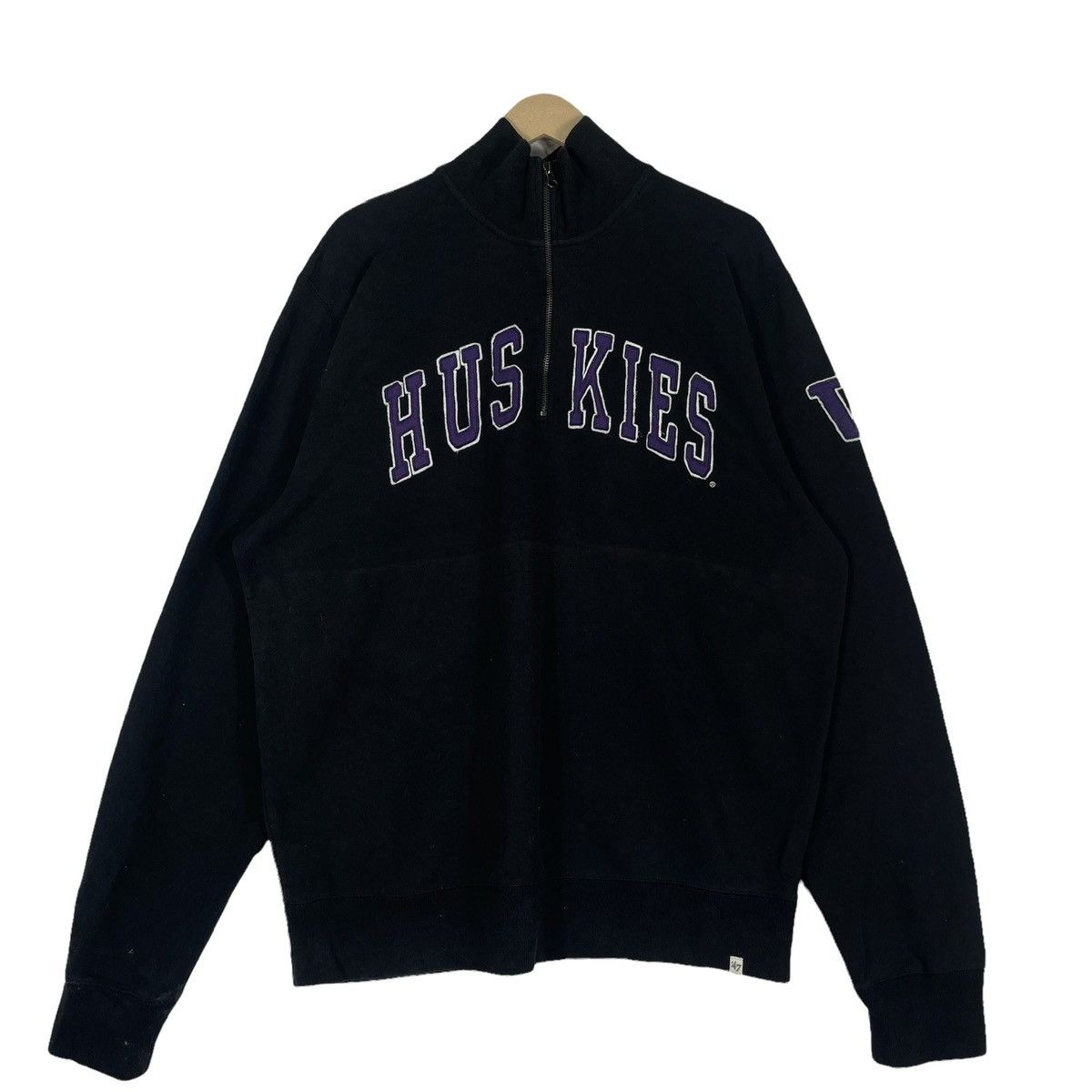 Ncaa X Vintage Washington Huskies Quater Zip Sweatshirt