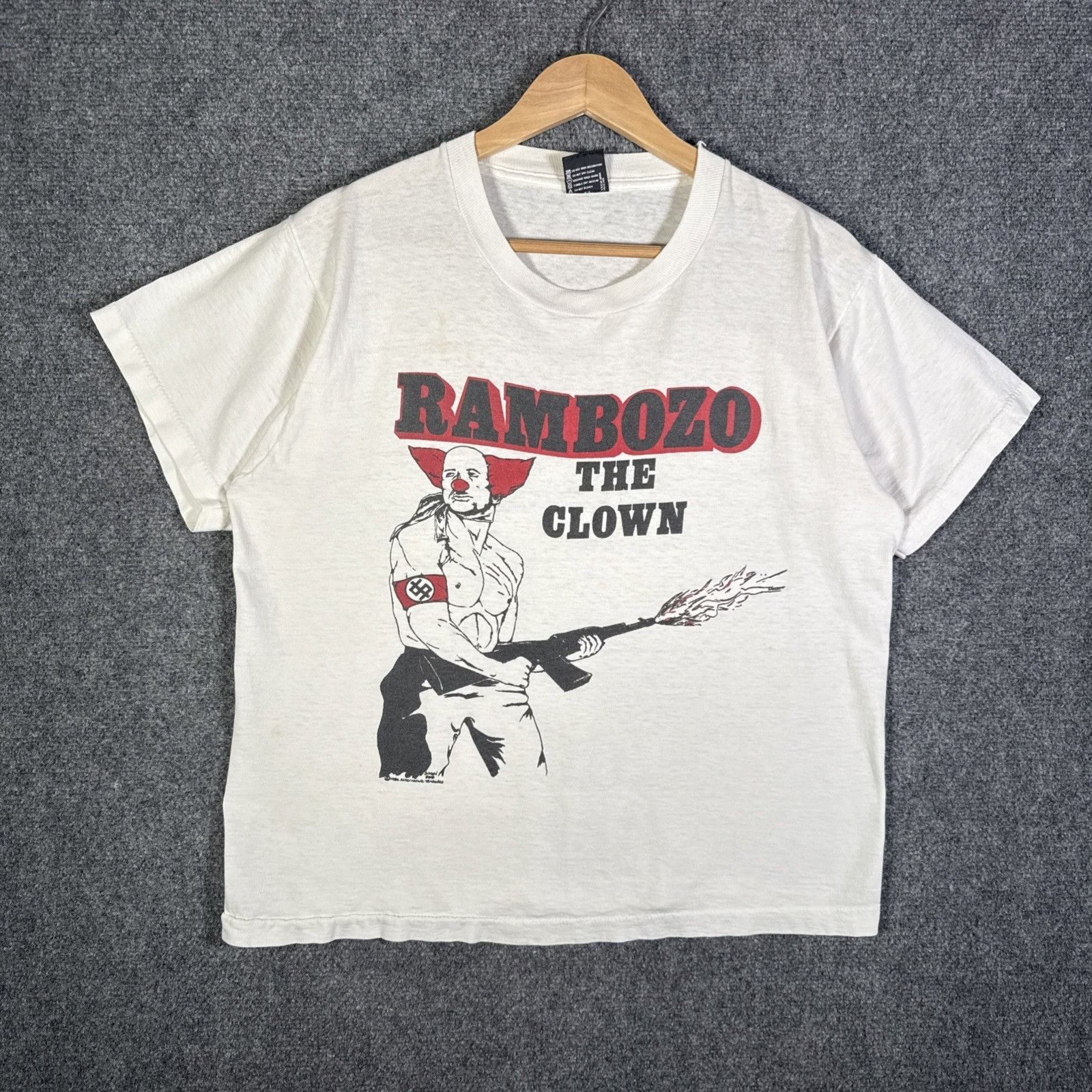 Kennedys Vintage Dead Kennedys Shirt Large 80s 1986 Rambozo Clown Hoodie, Sweatshirt | FlexRushtees.com