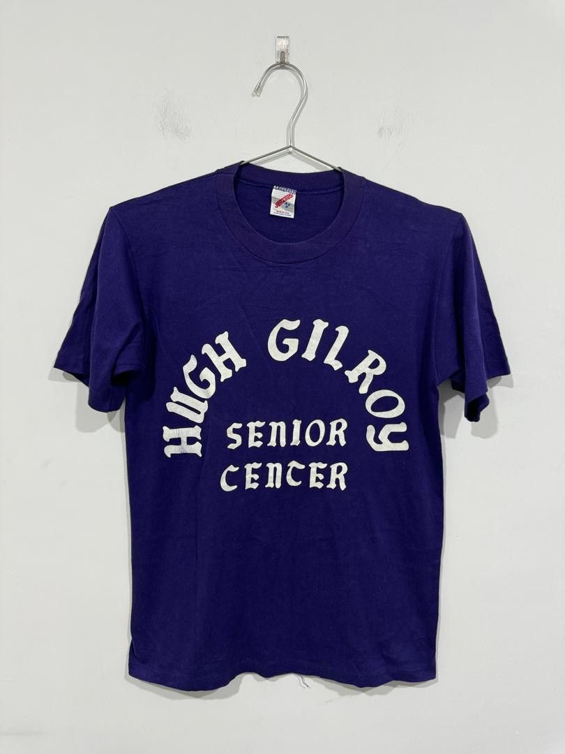 Vintage 80s Jerzees Hugh Gilroy Senior Center Tee