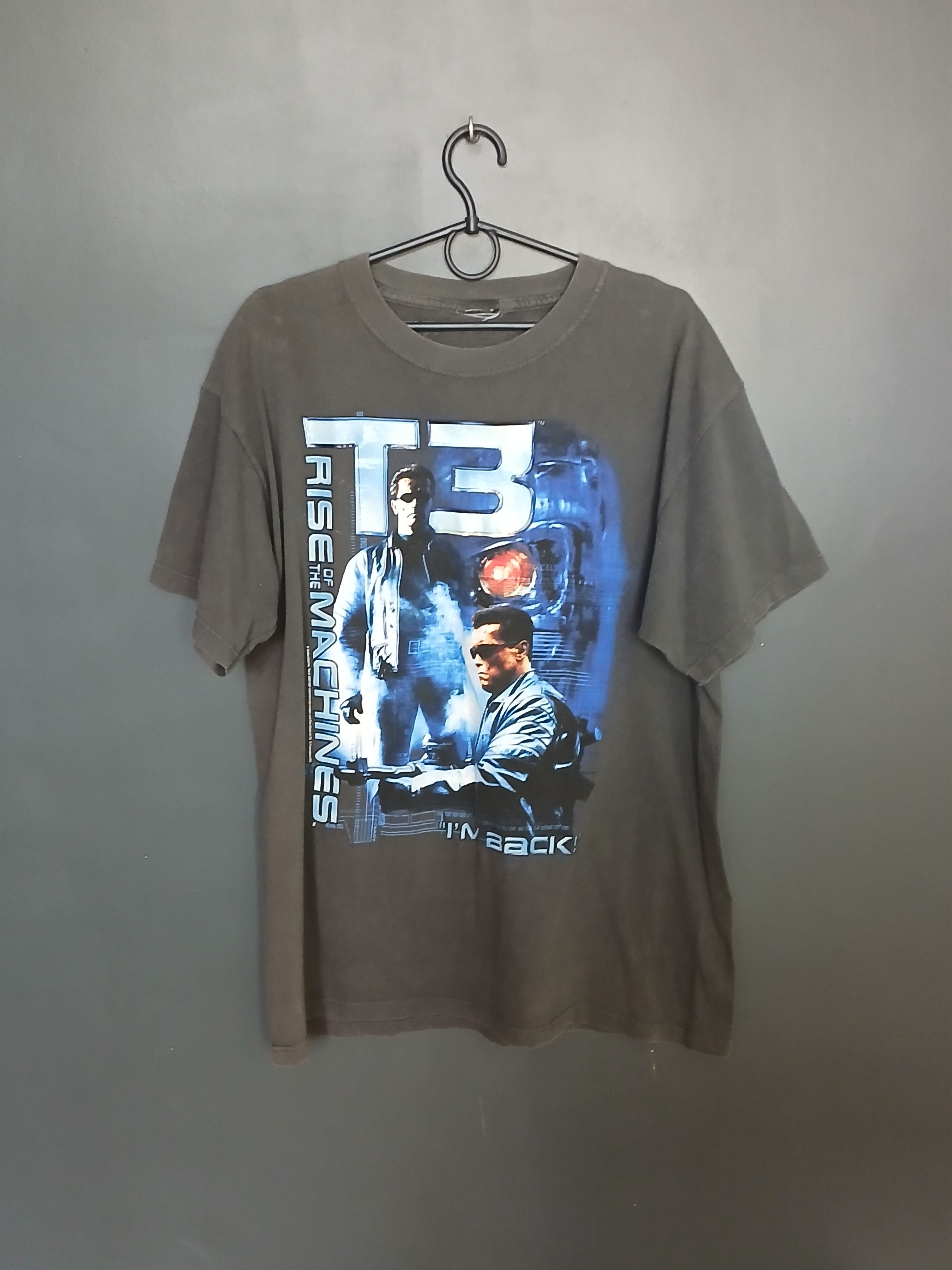 Vintage 2003 Terminator Rise Of The Machines Movie T Shirt