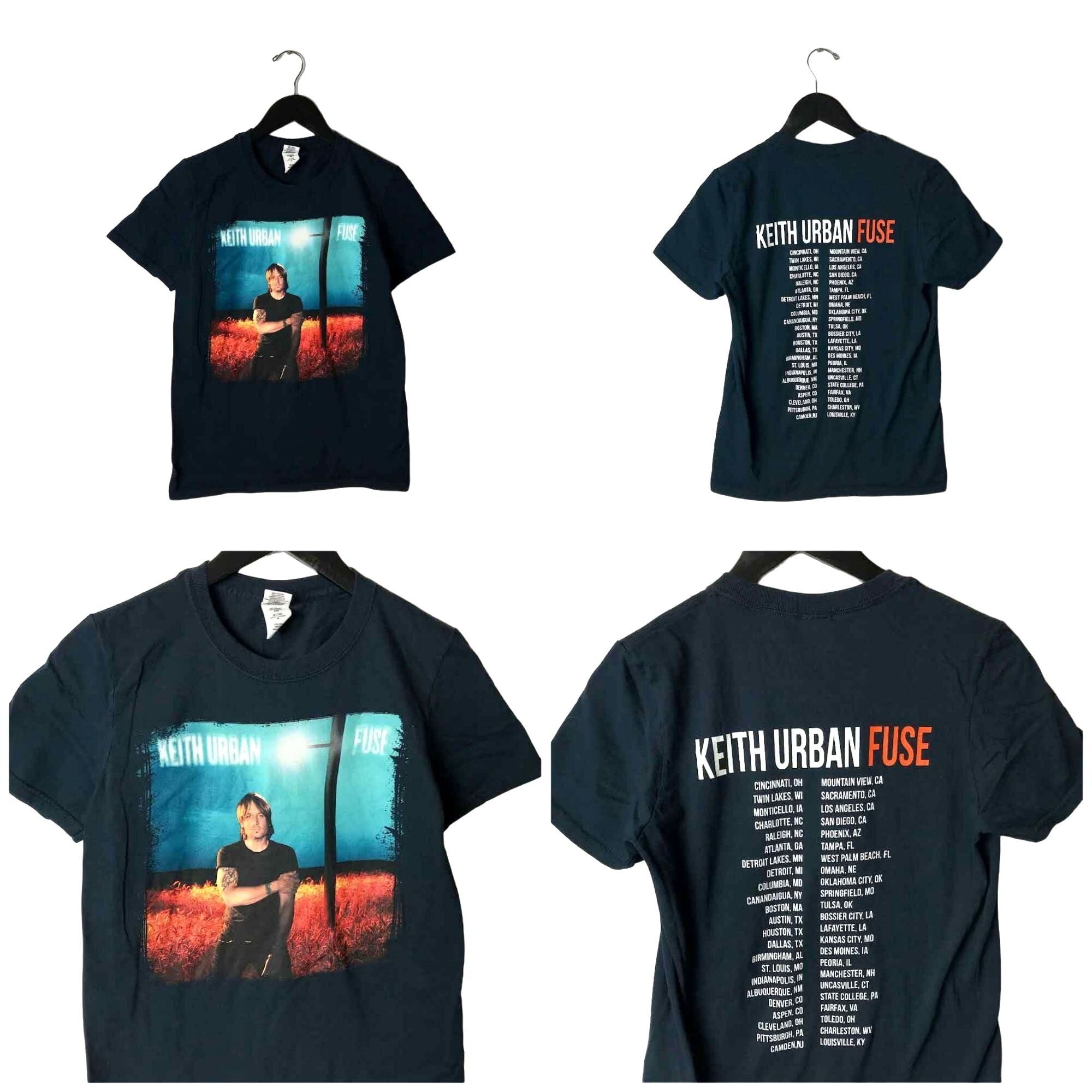 Vintage Keith Urban Fuse Tour T Shirt Concert Musician Artist Black Hoodie, Sweatshirt | FlexRushtees.com