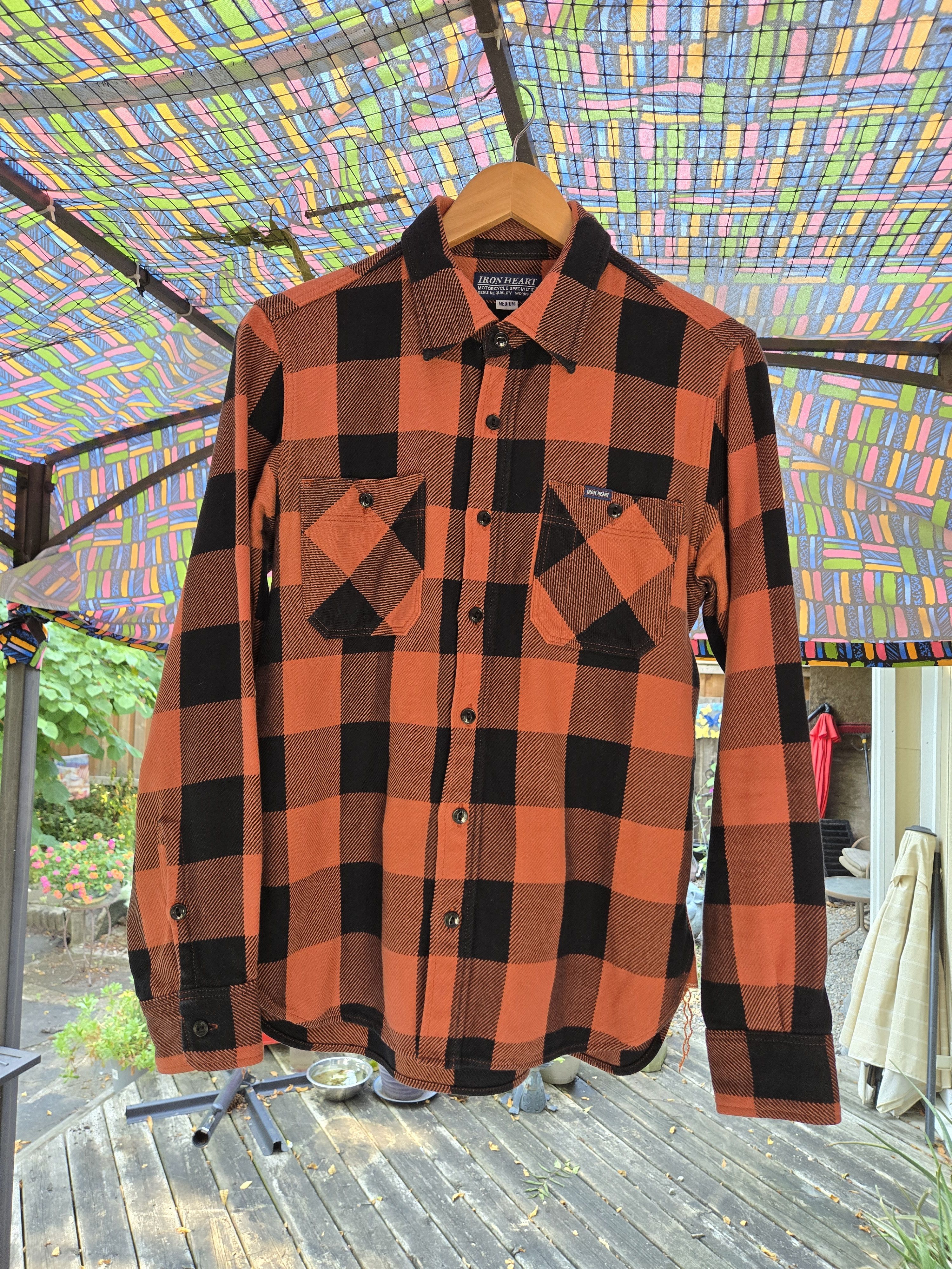 Heart Iron Heart Ihsh 251 Vermillion Red Work Shirt 9oz Fabric