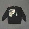 Vintage Wolf Habitat Winter Streetwear Style Sweatshirt T-Shirts, Hoodie | FlexRushtees.com