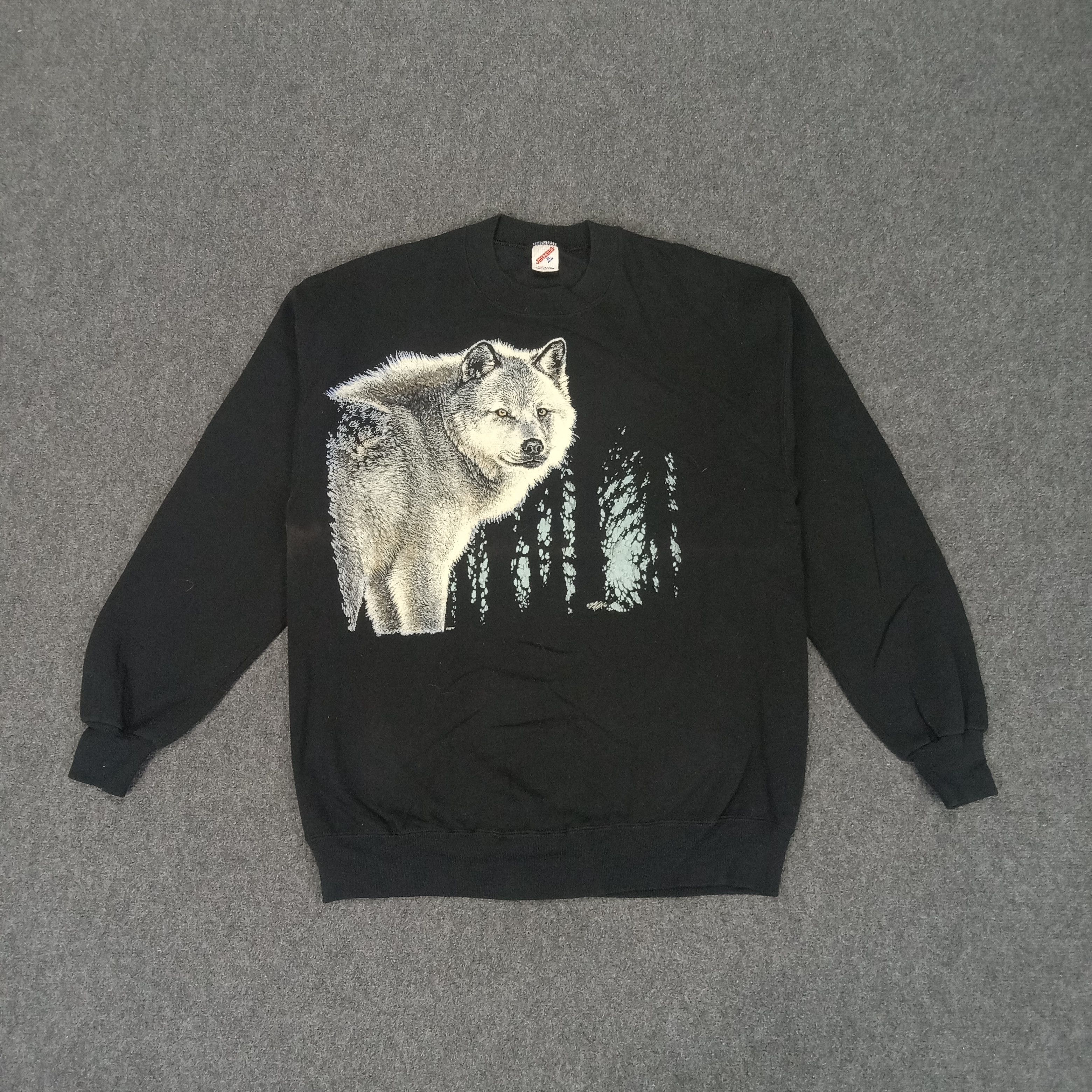 Vintage Wolf Habitat Winter Streetwear Style Sweatshirt T-Shirts, Hoodie | FlexRushtees.com