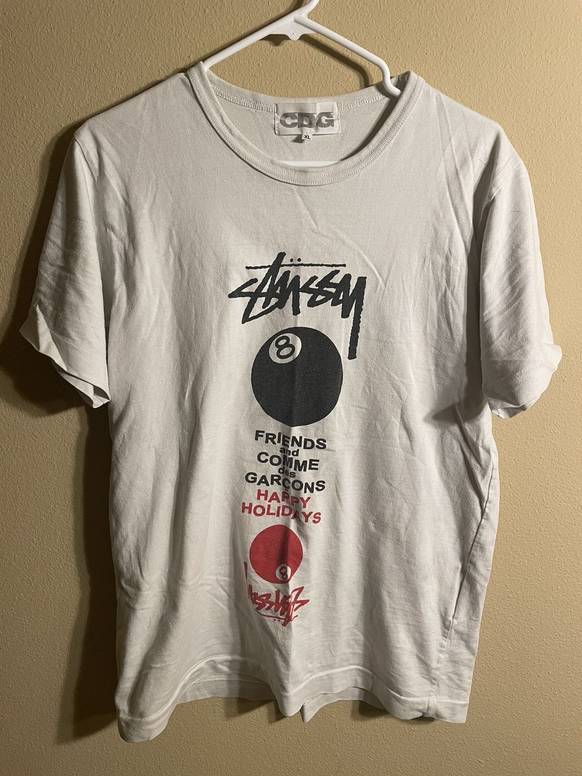 Cdg Stussy Tee Hoodie, Sweatshirt | FlexRushtees.com