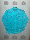 Wrangler Brushpopper Shirt Aztec Western Cowboy Southwest Xl