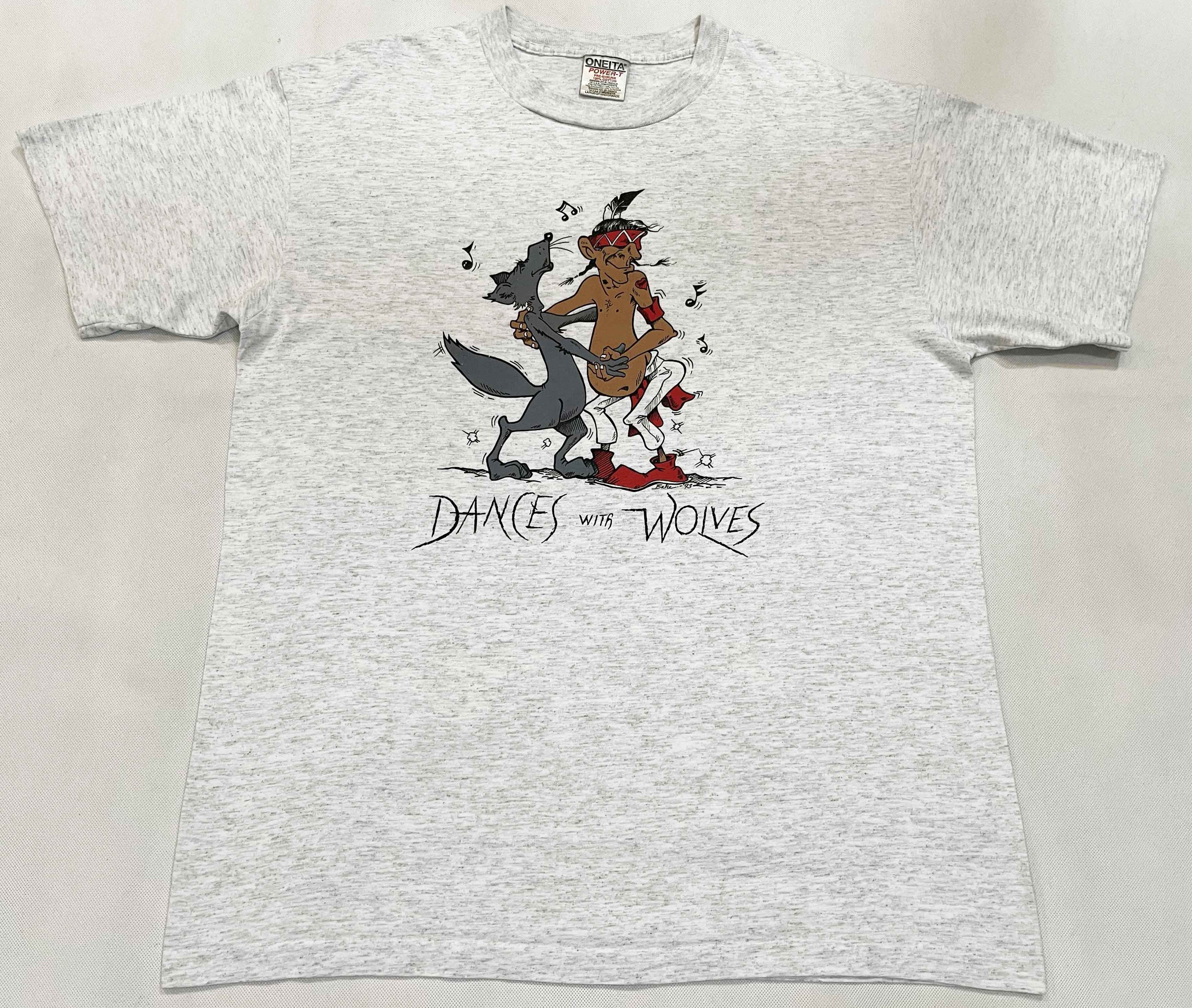 Vintage Oneita 1993 Dances With Wolves T Shirt Hoodie, Sweatshirt | FlexRushtees.com