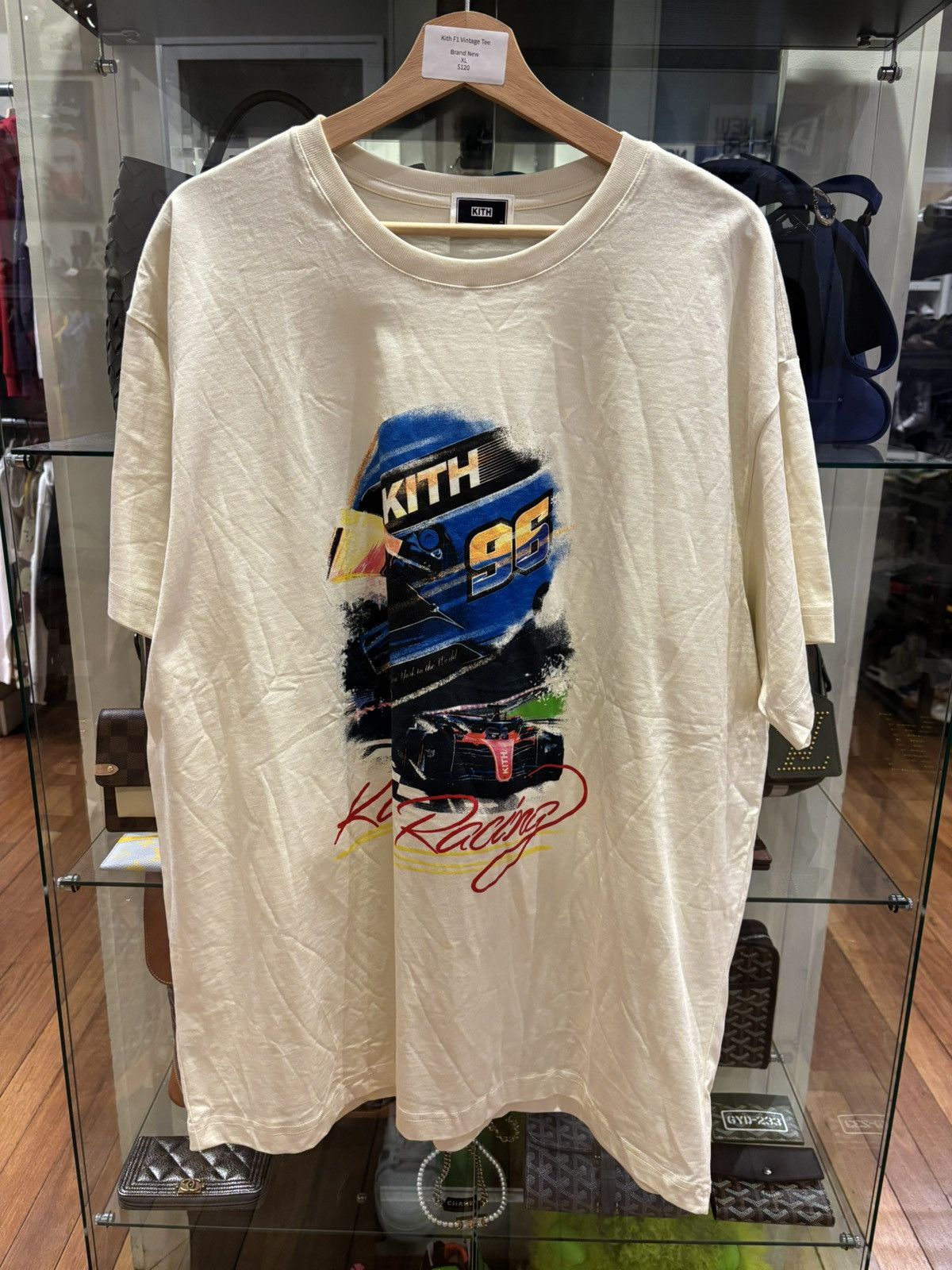 Kith F1 Vintage Style Tee Hoodie, Sweatshirt | FlexRushtees.com