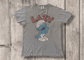 Junk Food Lazy Smurf Vintage Shirt Hoodie, Sweatshirt | FlexRushtees.com