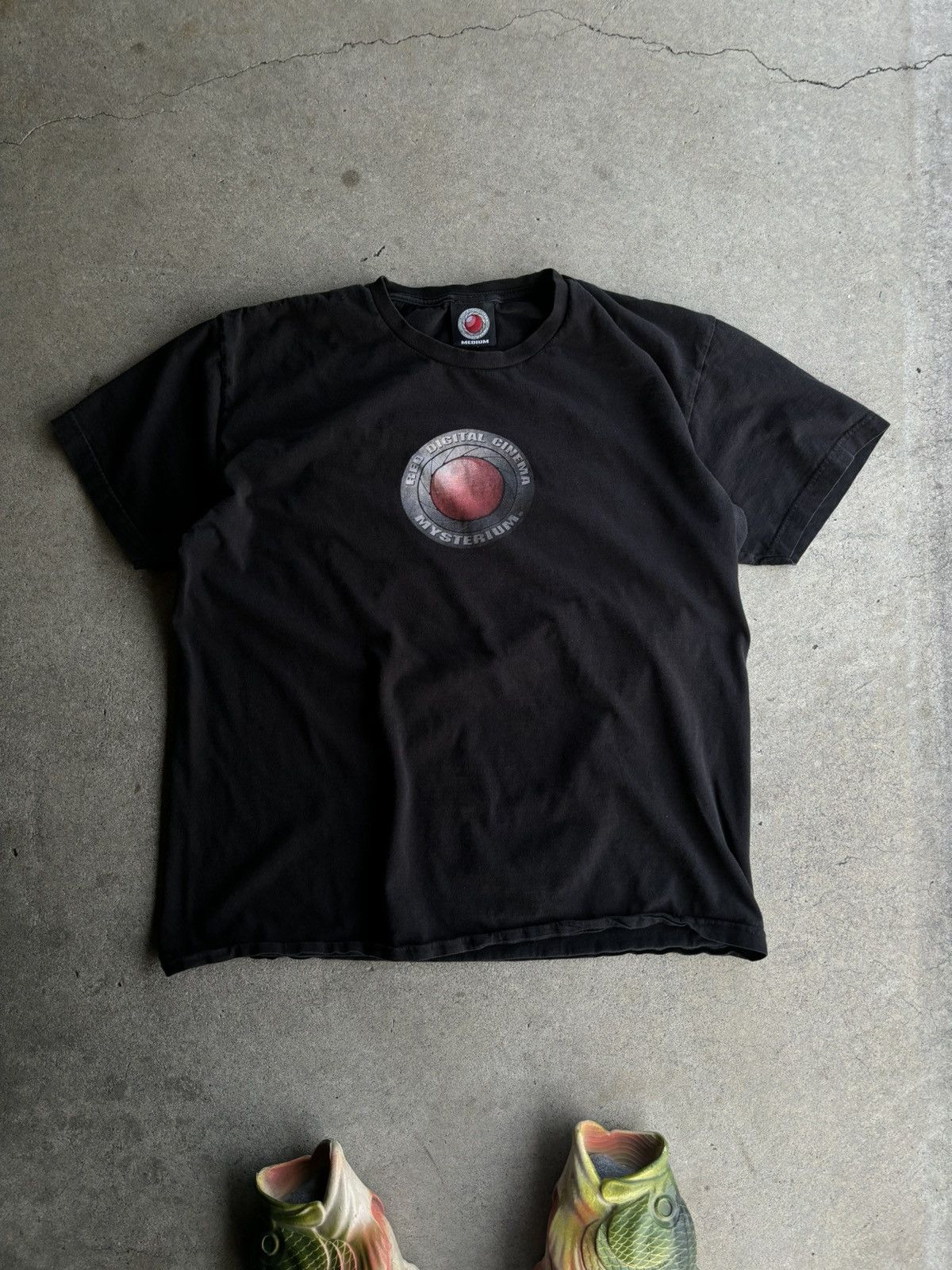 Vintage Crazy Oakley Red Digital Cinema Mysterium Camera Boxy Tee Hoodie, Sweatshirt | FlexRushtees.com