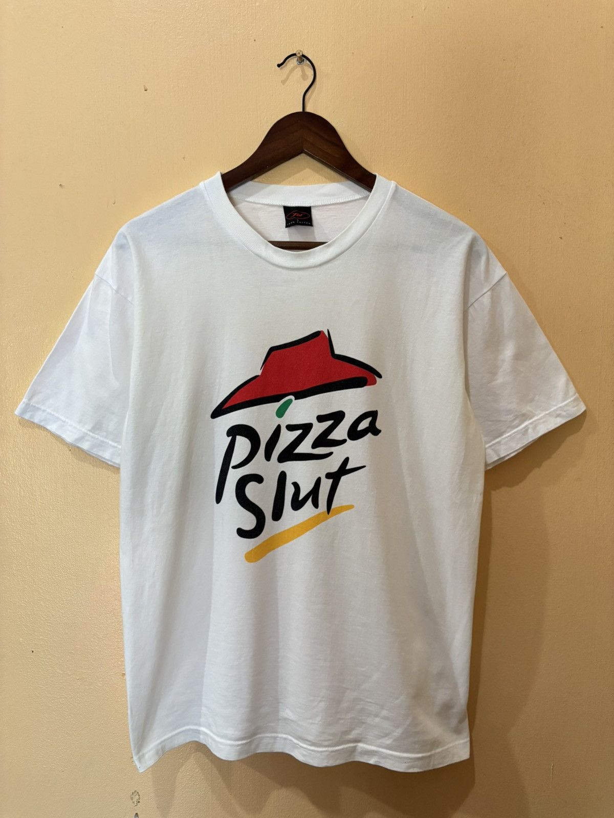 Vintage Pizza Slut Parody Tshirt Hoodie, Sweatshirt | FlexRushtees.com