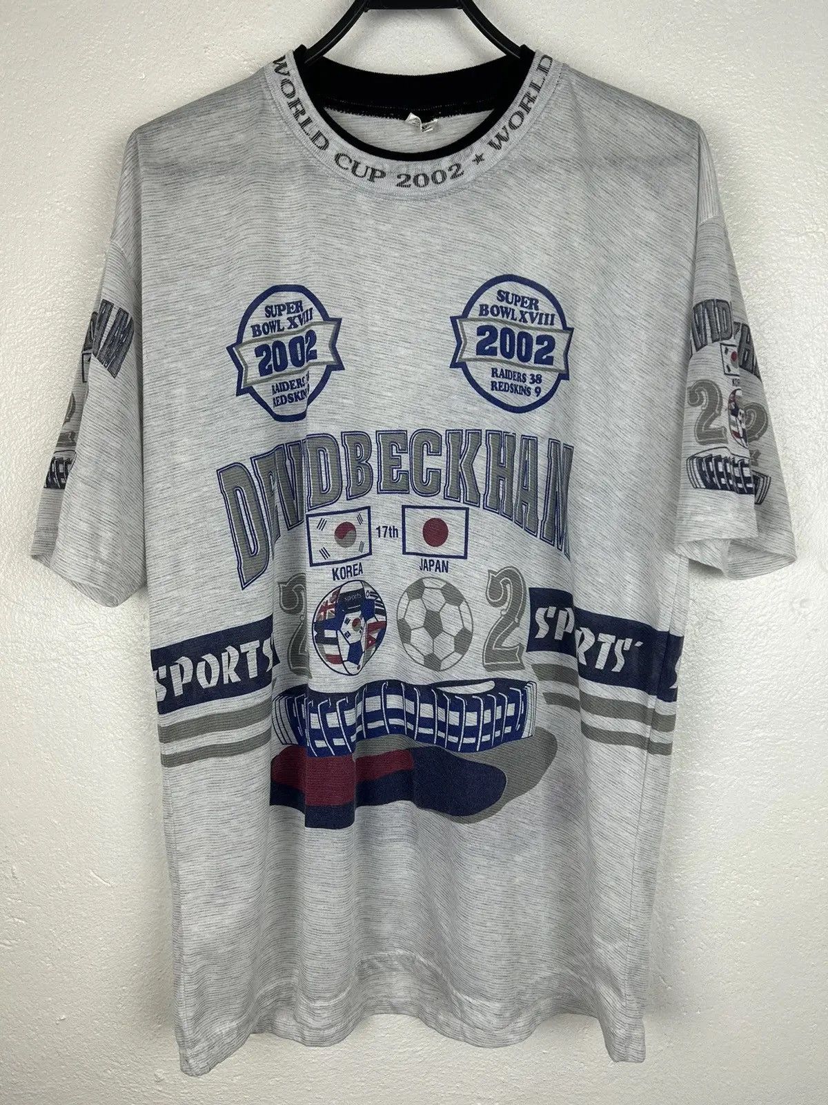 Vintage 2002 World Cup David Beckham Crazy Bootleg Tee Hoodie, Sweatshirt | FlexRushtees.com