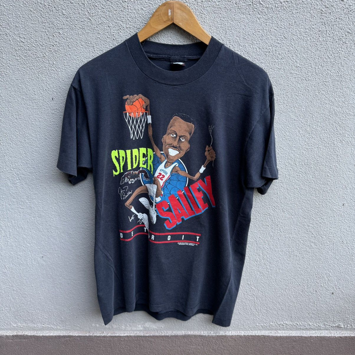 Nba Vintage 80s Spider Salley Nba Tee Detroit Hoodie, Sweatshirt | FlexRushtees.com