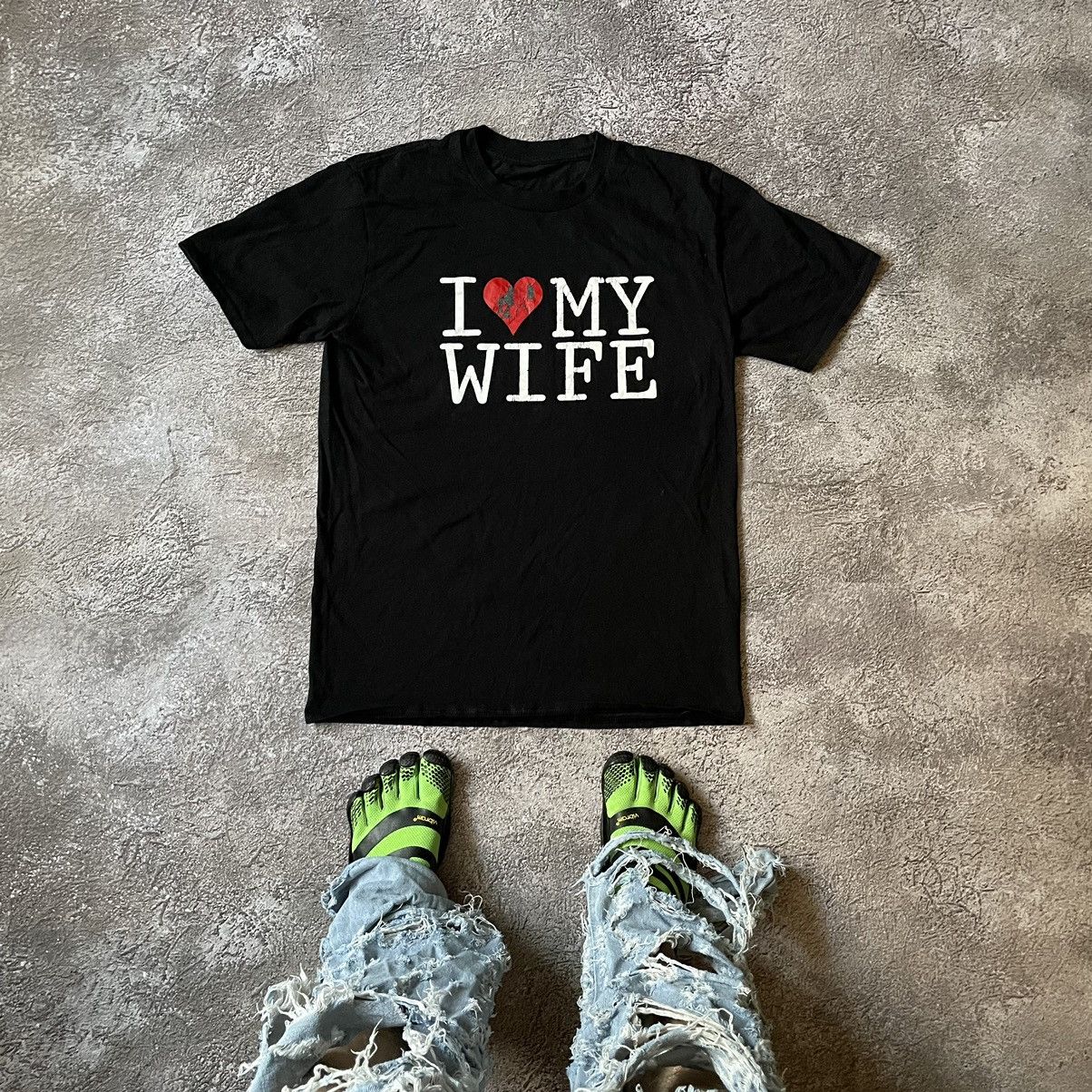 Vintage Y2k Adult I Love My Wife Slogan Tee Hoodie, Sweatshirt | FlexRushtees.com