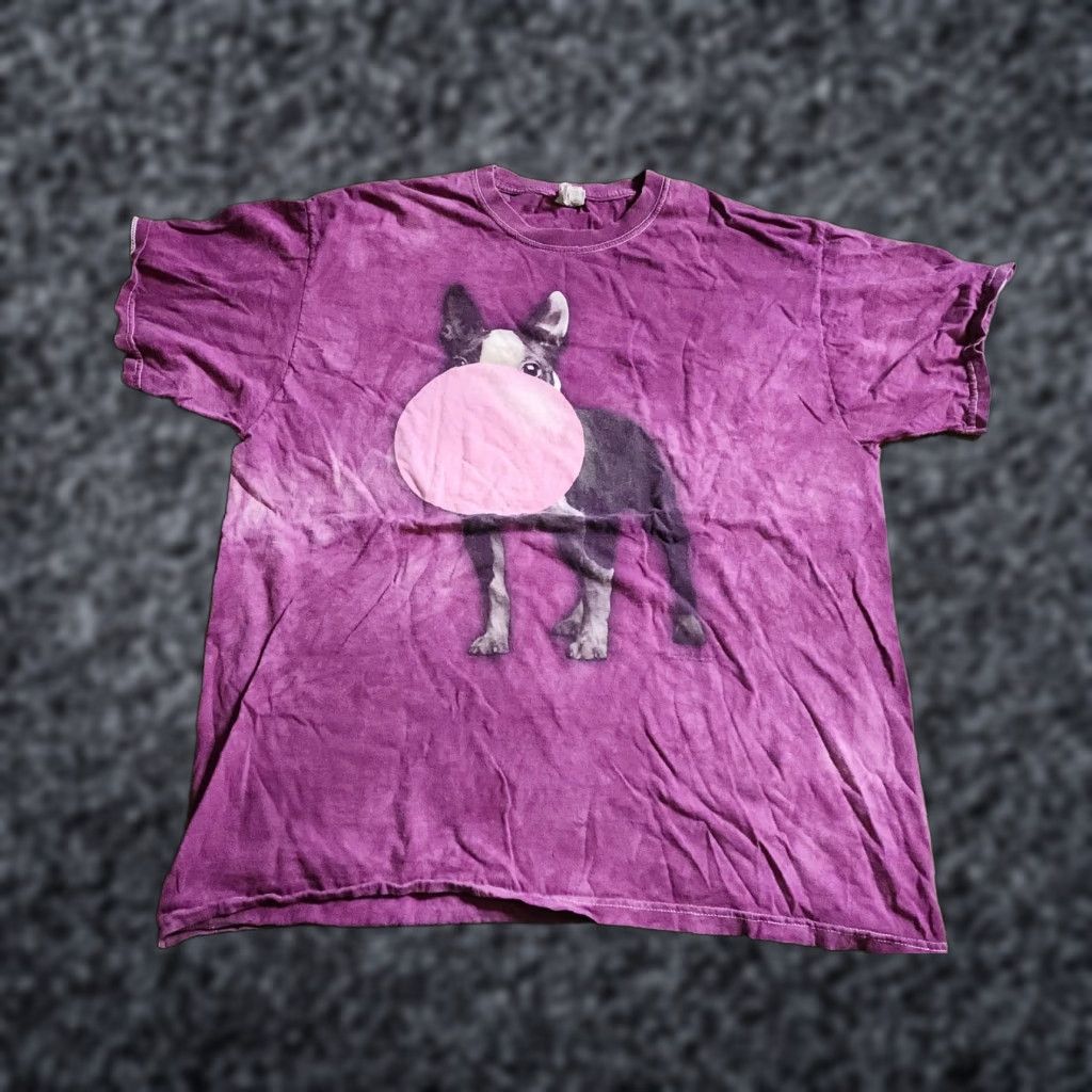 Mountain Vintage The Mountain T Shirt Adult Xl Boston Terrier Dog Tie Dye