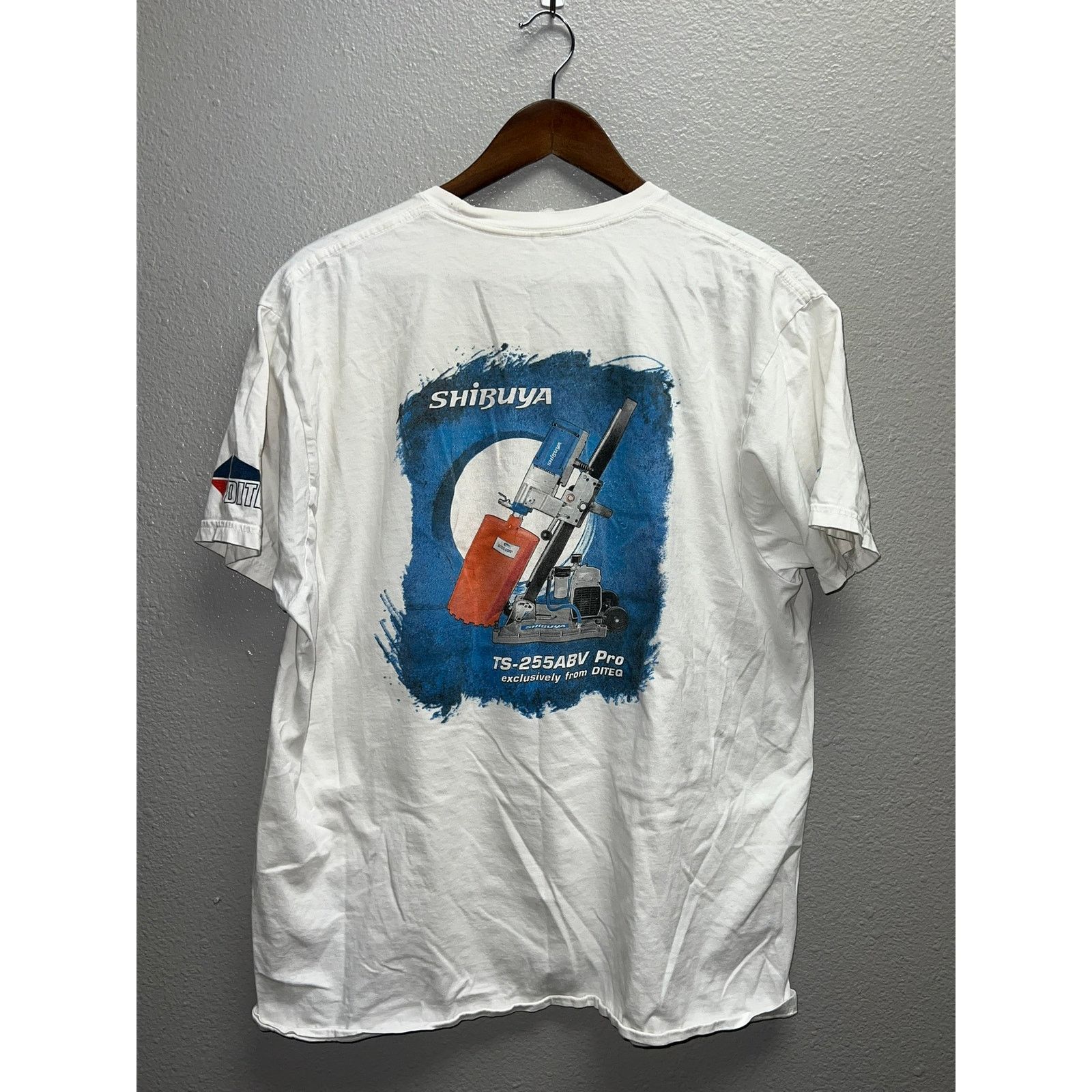 Vintage Tool Shirt Equipment Drilling Shibuya Graphic Tee L Hoodie, Sweatshirt | FlexRushtees.com